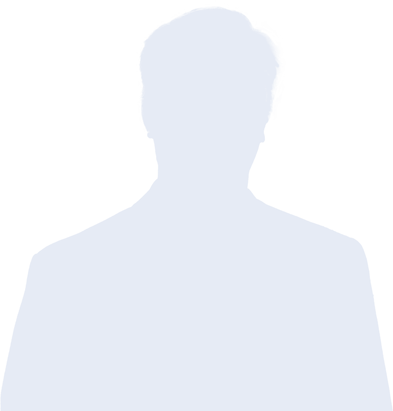 Missing headshot placeholder image, silhouette of person
